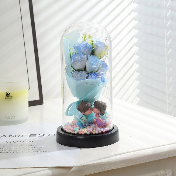Romantic Eternal Flower Dome Night Light