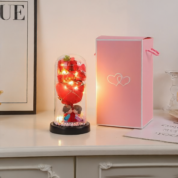Romantic Eternal Flower Dome Night Light
