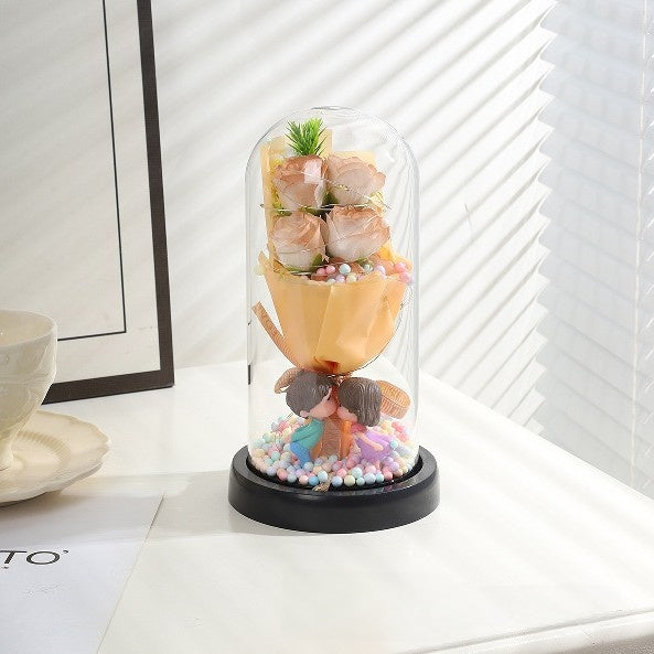 Romantic Eternal Flower Dome Night Light