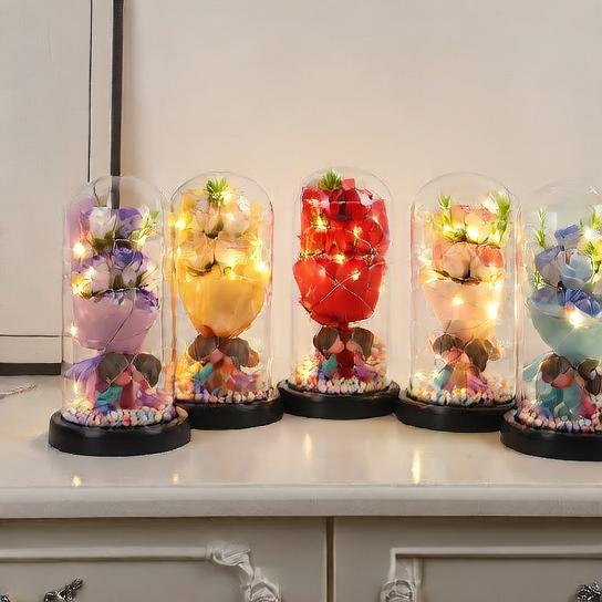 Romantic Eternal Flower Dome Night Light
