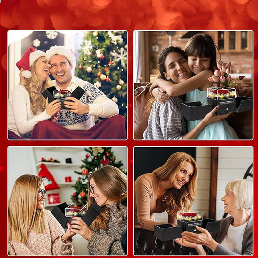 Preserved Rose Acrylic Drawer Box