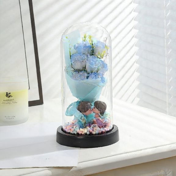 Romantic Eternal Flower Dome Night Light
