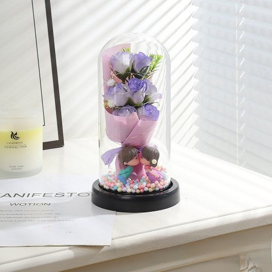 Romantic Eternal Flower Dome Night Light